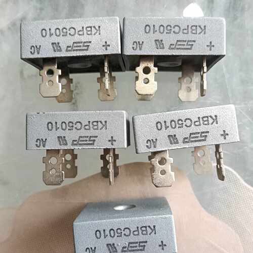 溢价-KBPC5010整流桥，50A 1000V，方桥，铜脚，未使