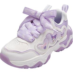 巴拉巴拉童鞋儿童运动鞋女童春秋甜美爱心舒适慢跑鞋趣味时尚鞋子