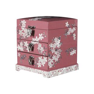 扬州漆器厂螺钿首饰盒新中式复古结婚送女友母亲节礼物多层收纳