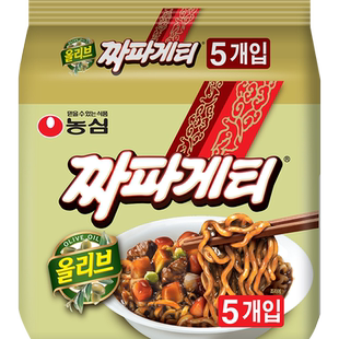 农心韩国进口韩式炸酱面杂酱面方便面整袋装泡面夜宵面皮
