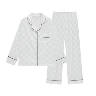 乐姿梦夏款冰丝睡衣女士高级感女款性感夏天长裤宽松春秋长袖丝绸