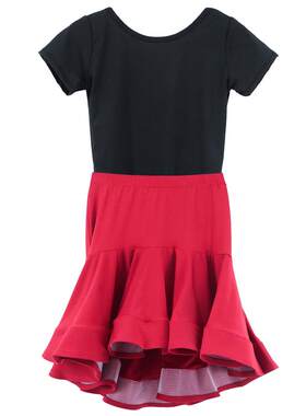 儿童拉丁舞裙女舞蹈服专业练功服