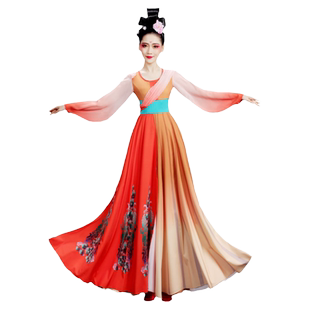 唐印舞蹈服古典舞月满西楼汉唐舞演出服女飘逸桃夭琵琶桃李杯艺考