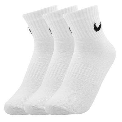 Nike耐克男袜女袜新款三双装运动袜透气休闲舒适袜子SX7677-100