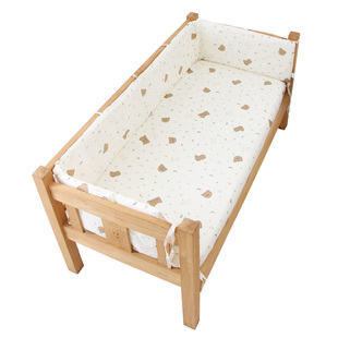 婴儿床床围一片式纯棉防撞围栏挡布儿童拼接床床围软包可拆洗定制