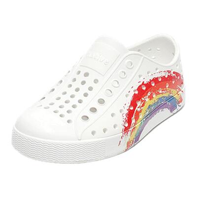 native彩虹洞洞鞋春夏新款