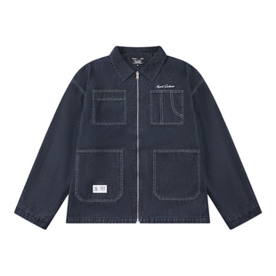 XXZXX 双面穿牛仔外套男女同款潮牌童装亲子装2025年秋冬新款5201