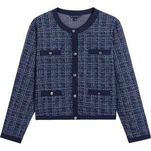 Brooks Brothers/布克兄弟女士25秋冬新品金银丝小香风精致外套