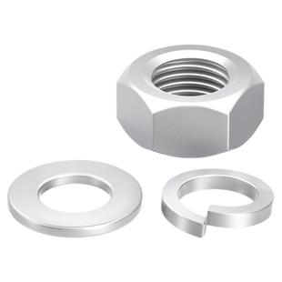 8.8级达克罗六角螺母平垫片弹垫螺帽平垫圈弹垫M3M5M6M8M14M16M20