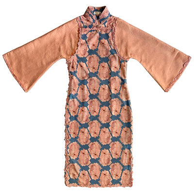 乔丢丢民国风倒大袖旗袍新中式