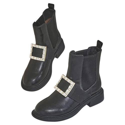 星期六英伦切尔西靴冬新款潮酷烟筒靴女靴显瘦短靴SS24116682