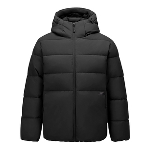 Skechers斯凯奇男士秋冬季防泼水梭织连帽棉服外套P425M201/0018