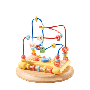 儿童绕珠玩具婴儿串珠子2蒙氏早教6宝宝益智0积木1一3岁9个月