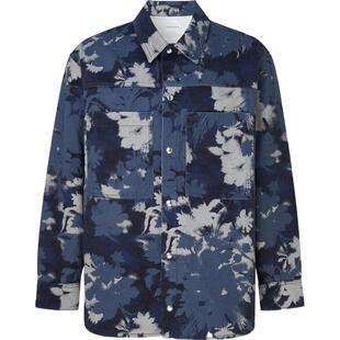 【折扣】Maison Kitsune 男秋冬宽松印花牛仔外套夹克