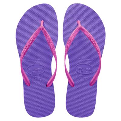 Havaianas女款时尚细带人字拖SLIM MIX平底防滑拼色哈维纳拖鞋