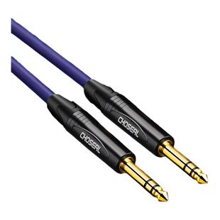 秋叶原大三芯6.5mm音频线公对公电钢琴6.35双声道立体声TRS平衡线