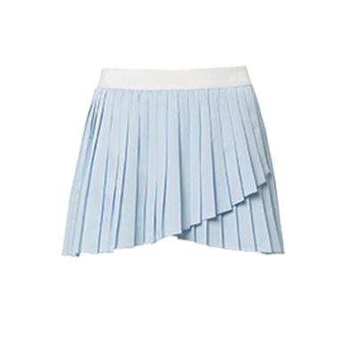 蓝色A字半裙运动训练遮肚防走光