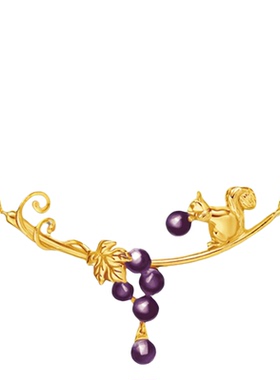 吾往松趣项链新中式国风锁骨链