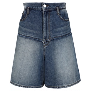 YCH 设计师品牌 26早春新款 休闲百慕大牛仔短裤 SOLSOL买手店