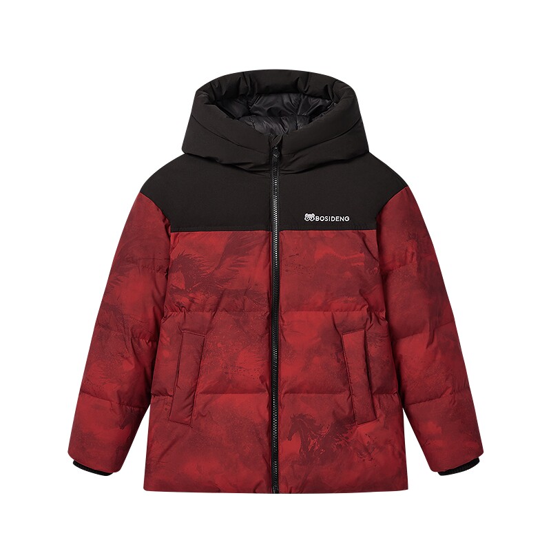 波司登儿童羽绒服中长款男童四防连帽羽绒服外套厚款反季清仓