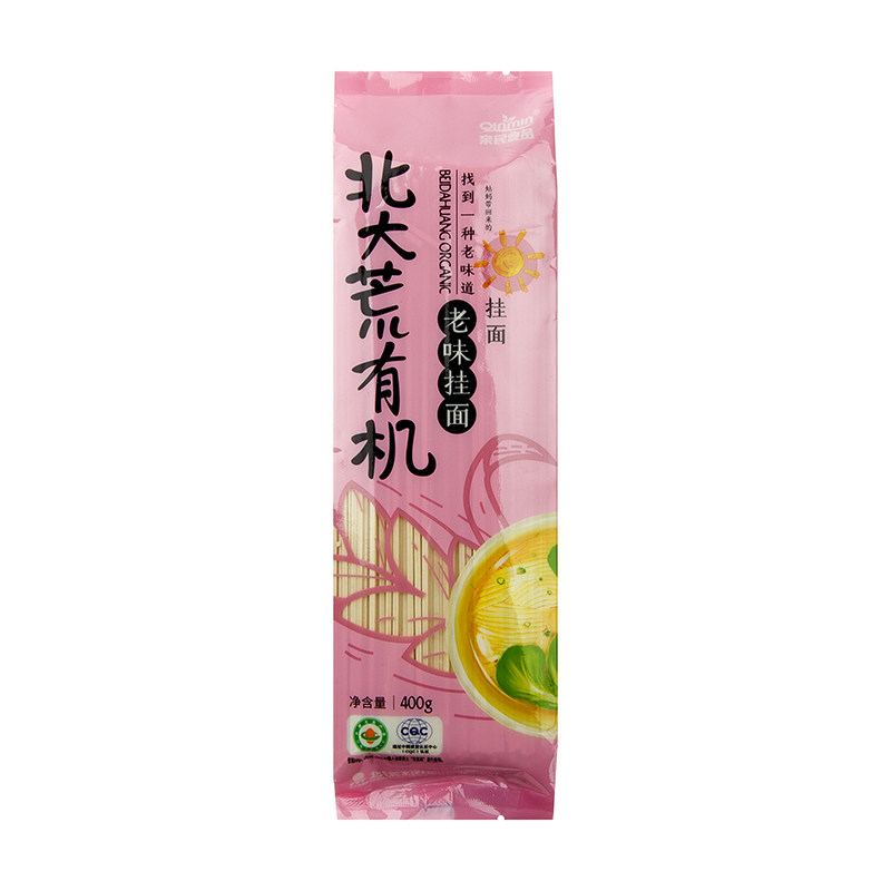 北大荒亲民有机老味挂面 面条原面条/挂面（无料包）