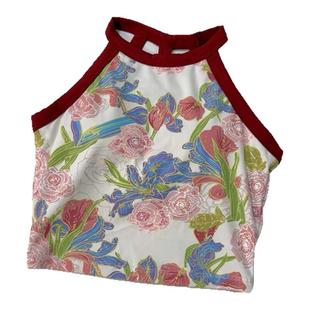 新品运动背心女夏季新款防震聚拢美背背心运动户外印花健身服上衣