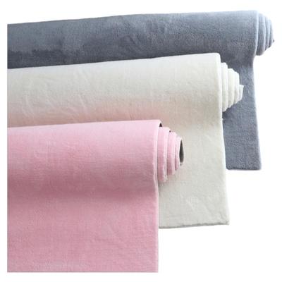 简约环保纯色针织棉客厅地毯卧室床边加厚地垫素色满铺防滑可水洗