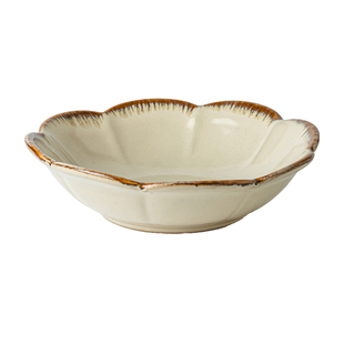 悠瓷 陶瓷碗家用9英寸花朵敞口碗复古沙拉碗盛菜碗高颜值餐具深盘