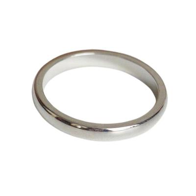 泥鳅背ins简约S925纯银戒指