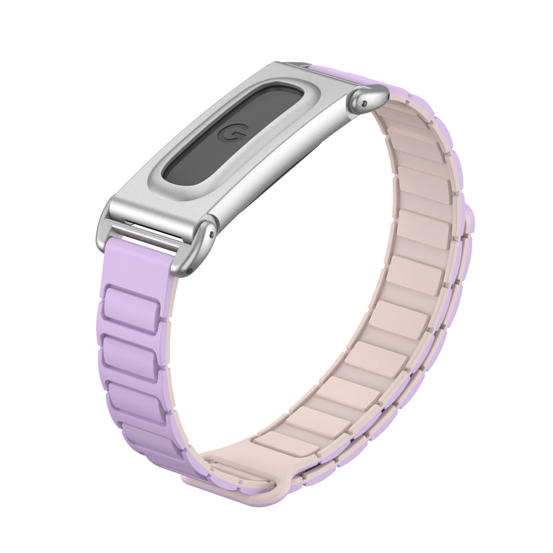 适用FitbitAir金属壳磁吸扣表带