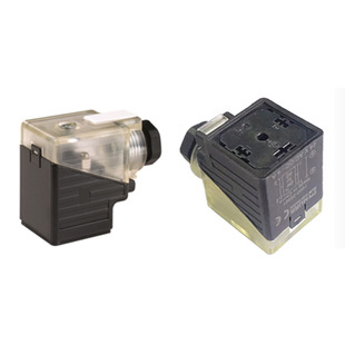 现货MURR穆尔正品DC24V电磁阀插头7000-29021透明带灯3129020三脚