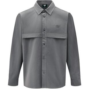 CAT卡特25秋冬新品男士经典复古对称口袋宽松工装衬衫外套