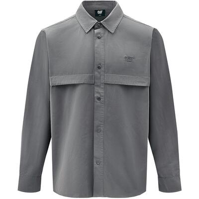 CAT卡特25秋冬新品男士经典复古对称口袋宽松工装衬衫外套