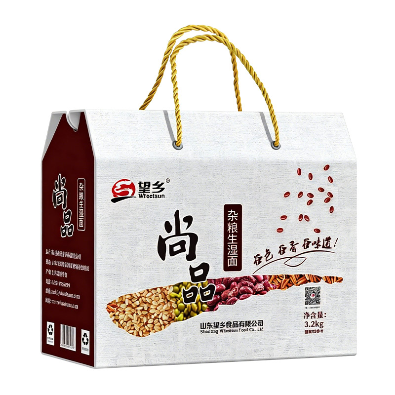 杂粮生湿面礼盒4口味共8袋送礼