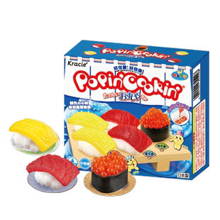 Kracie日本食玩可食寿司造型28.5g趣味DIY手工糖果亲子互动玩具