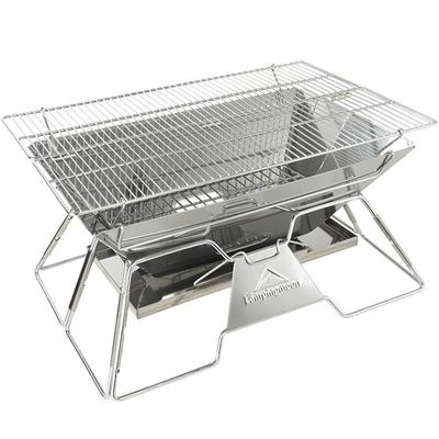 柯曼户外烧烤架折叠加厚不锈钢