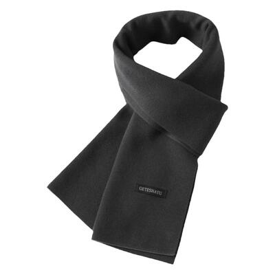 男士围巾黑色高档灰加厚保暖礼盒