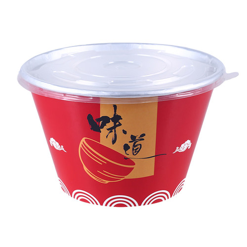 一次性圆形金箔纸碗螺蛳粉汤面分离打包盒保温食品级外卖餐盒商用