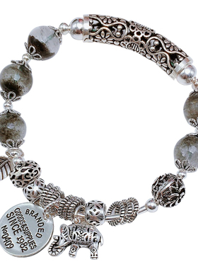 原创设计聚财转运手链绿幽灵水晶