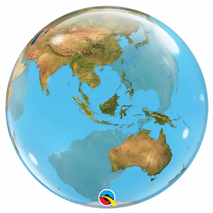 进口先锋22寸3D4D地球波波球世界地球日主题派对Planet Earth气球