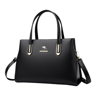 品牌袋鼠时尚手提包女包包新款2026单肩真皮包斜挎包中年妈妈包潮