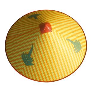 斗笠帽防雨防晒塑料斗笠帽夏季户外农民劳动舞蹈帽可印字订制logo