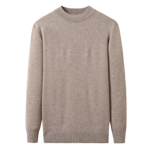 正品保罗专柜【100%羊毛】高端针织羊毛衫男款秋季休闲男士打底衫