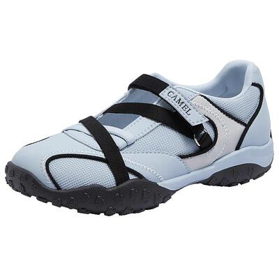 骆驼女鞋2026春季新款复古玛丽珍休闲运动鞋女慢跑鞋芭蕾风德训鞋