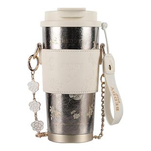 杯具熊纯钛保温杯女高颜值礼盒咖啡杯生日礼物钛杯2025新款水杯子