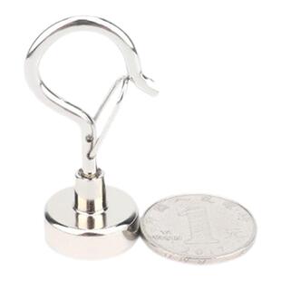 高强力磁吸挂钩自锁回弹锁扣强磁铁挂钩磁性挂钩冰箱厨房家用挂钩