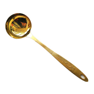 铜勺大号纯铜锻打餐具手工老式铜勺子纯铜家用长大号黄铜加厚汤勺