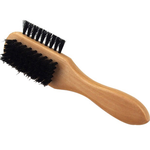 猪毛鞋油刷大头鞋刷猪鬃刷皮鞋的刷子家用擦鞋神器软毛木柄不伤鞋