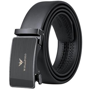 保罗皮带男款真皮2024新款自动扣牛皮爸爸腰带品牌高档年轻人裤带