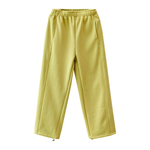 小耳出品萣染六色!精梳棉/两穿脚口/奥粒绒加绒 内抽绳休闲裤女